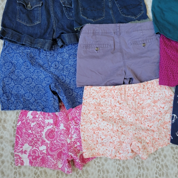 Lot 9 Sz 4 6 Shorts American Eagle Abercrombie Gap J Crew Banana Republic Jean - Picture 3 of 12